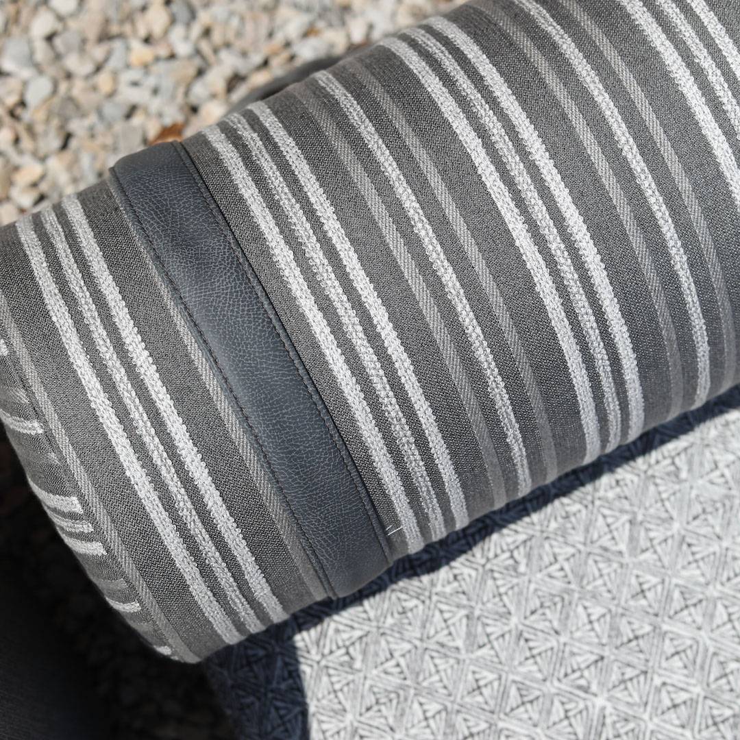 MARANA Indoor | Outdoor Striped Bolster with Strap