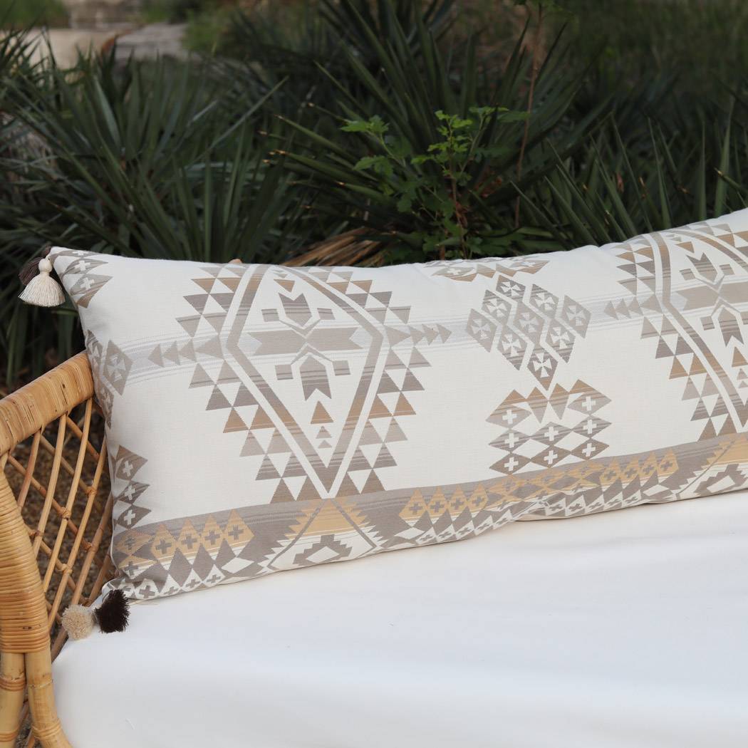 MARANA Indoor | Outdoor Oversize Pillow w/ Chunky Tassels